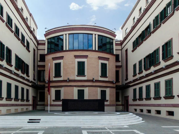 Tiran Arnavutluk Ağustos 2018 Çişleri Bakanlığı Nın Hükümet Binası — Stok fotoğraf