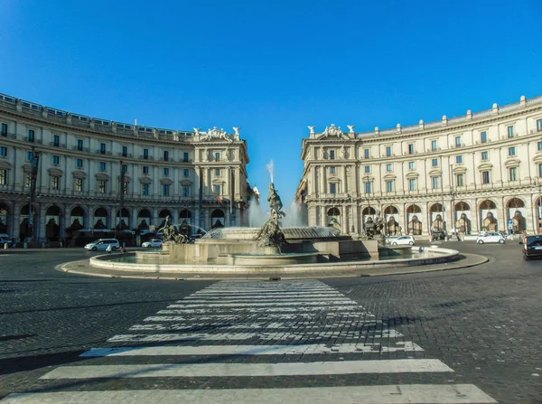 Rome Italië September 2018 Fontein Van Naiads Piazza Della Repubblica — Stockfoto