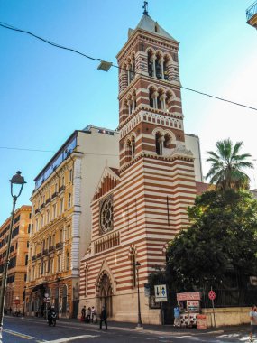 Roma, İtalya - Eylül 2018: duvarları içinde St Paul's, Amerikan Kilisesi olarak da bilinir, Roma'yı inşa edilecek ilk Protestan Kilisesi olduğunu.