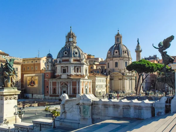Rome Olaszország 2018 Szeptember Nézet Egyház Mária Traianus Fórum Magnanapoli — Stock Fotó