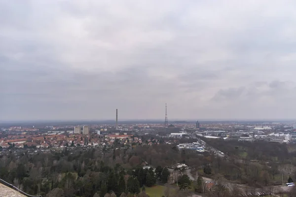 Blick auf die Stadt Leipzig. — Stockfoto