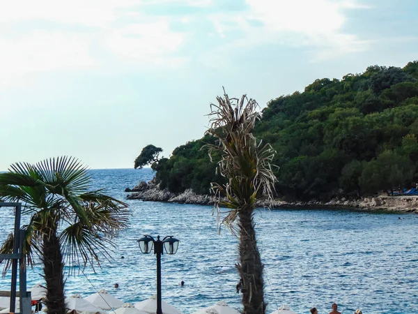 A praia das três ilhas, Ksamil — Fotografia de Stock