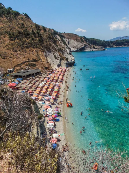 Widok na lustra plaża. — Zdjęcie stockowe