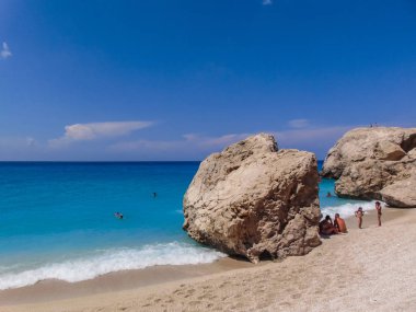 Kathisma plajı manzarası.