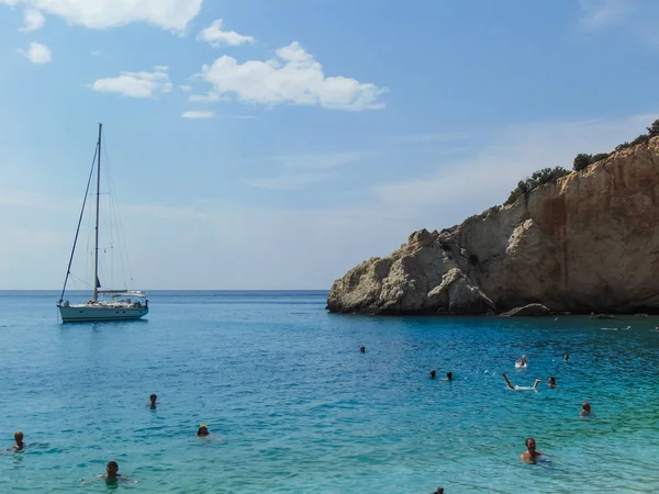 Vista da praia de Porto Katsiki — Fotografia de Stock