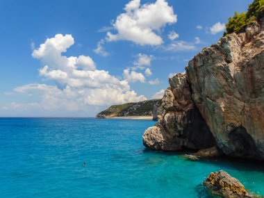 Kathisma plajı manzarası.