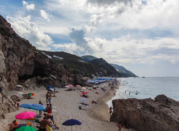 Uitzicht op Kathisma Beach. — Stockfoto