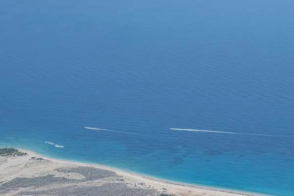 View of Ionian Sea shore, Albania. — Stock Photo, Image