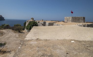 Porto Palermo Kalesi manzarası.