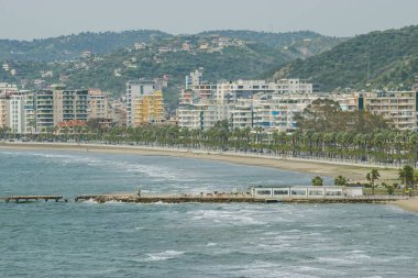 Vlora Waterfront Promenade (Lungomare) manzarası, Arnavutluk