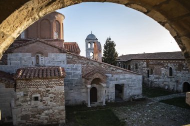 Saint Mary Manastırı Görünümü, Apollonia, Arnavutluk.