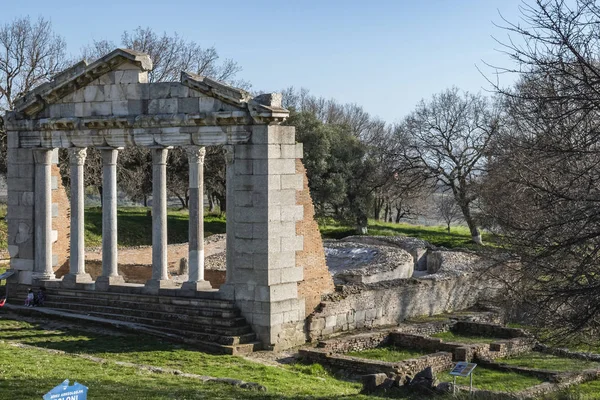 Denkmal der Agonotheten in Apollonia, Albanien. — Stockfoto