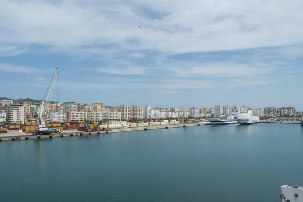 Вид на порт Дуррес . — стоковое фото