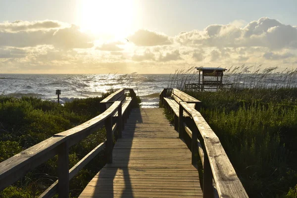 Vroege Ochtend Aan Atlantische Oceaan — Stockfoto