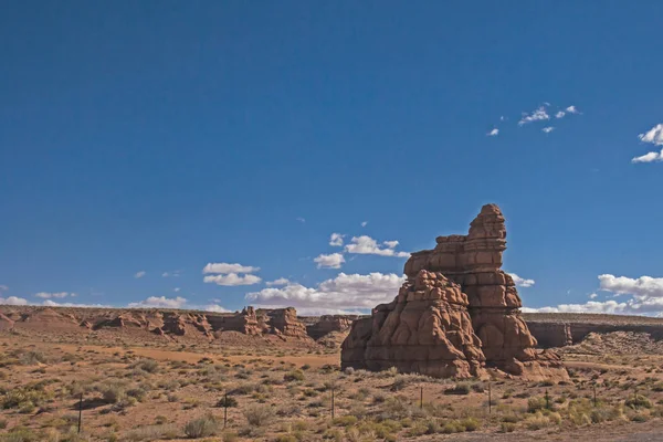 Strange Unnamed Sandstone Formations Occur Wide Area San Rafael Swell — Stock Photo, Image