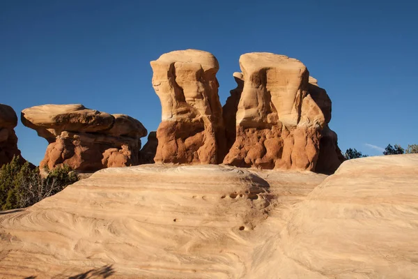 Hickmanův Přírodní Most Národním Parku Capitol Reef Utah Usa — Stock fotografie