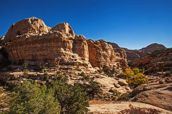 Scenic View Hickman Natural Bridge Trail Capitol Reef National Park — Stock Photo, Image