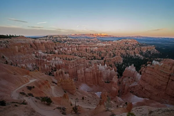 Panorámás Kilátás Bryce Canyon Nemzeti Park Híres Hoodoáira — Stock Fotó