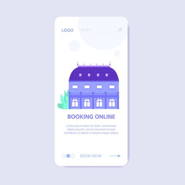 Çek mimarisi şehir Çek Cumhuriyeti sembolü. Web sitesi şablonu, online rezervasyon rezervasyonu, açılış sayfası, afiş, uçak bileti hizmeti için seyahat ve turizm konsepti. Vektör çizimi