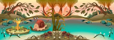 Kurbağa ve salyangoz arasındaki dostluk