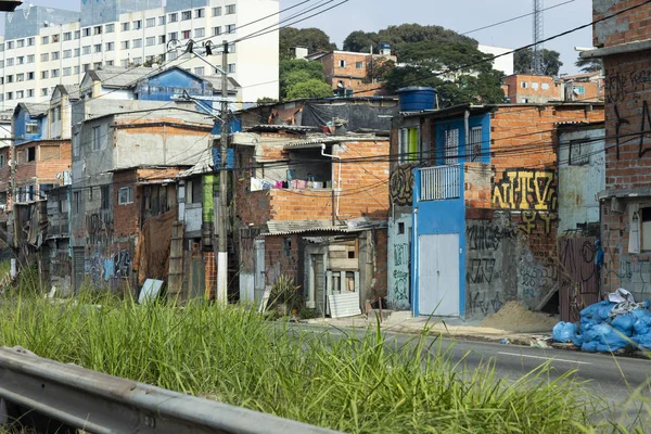 Favela Park Cidade Jardim Metaphor Modern Paulo Brazil Photo Made — Stock Photo, Image