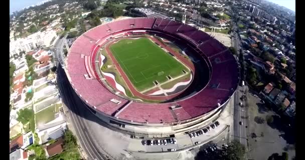 圣保罗足球俱乐部 诺富特莫伦体育场或西塞罗 Pompeu 托莱多体育场 照片拍摄于 2015 — 图库视频影像