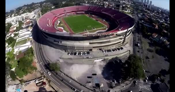 サンパウロ サッカー クラブ モルンビー スタジアムやキケロ ポンペウ トレド スタジアム 2015 — ストック動画