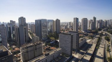 Geniş caddeler, Avenue gazeteci Roberto Marinho, Sao Paulo Brezilya, Güney Amerika