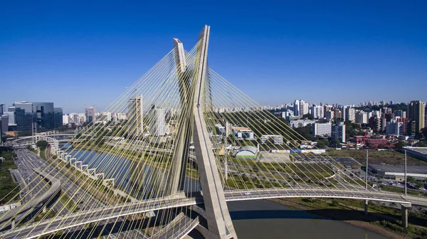 Puente Cable Mundo Sao Paulo Brasil América Del Sur — Foto de Stock