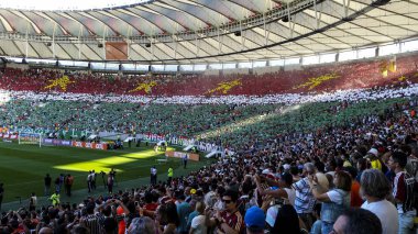 Mario Filho stadyum veya Maracan Stadyumu. Fluminense oynamak ve Vasco 9/8/2015 yapılan fotoğraf 