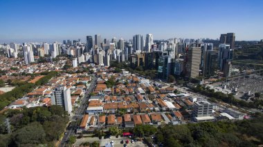 Havadan görünümü, şehir Sao Paulo Brezilya'nın, Itaim Bibi mahalle