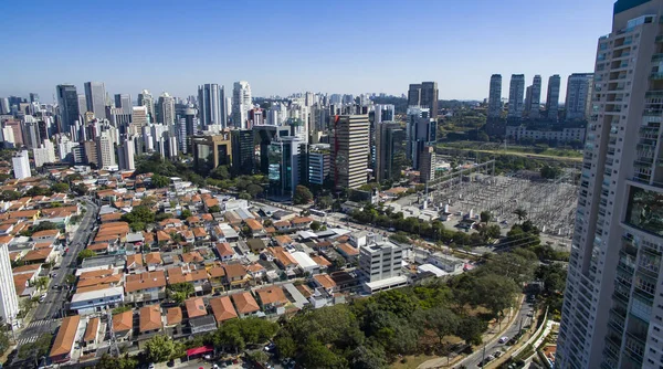 Havadan görünümü, şehir Sao Paulo Brezilya'nın, Itaim Bibi mahalle