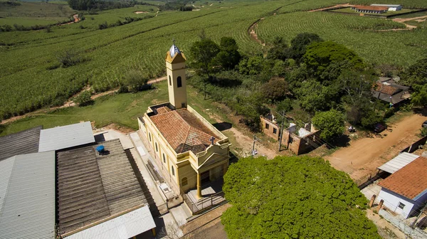 Pequeña Iglesia Católica Victoriana Distrito Municipal Botucatu Paulo Brasil Sudamérica — Foto de Stock