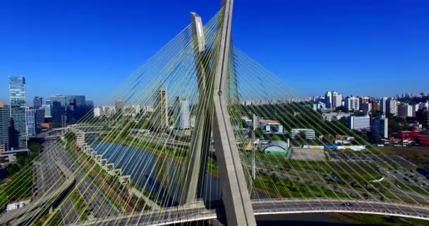 Ponte Cabo Mundo São Paulo Brasil América Sul — Vídeo de Stock