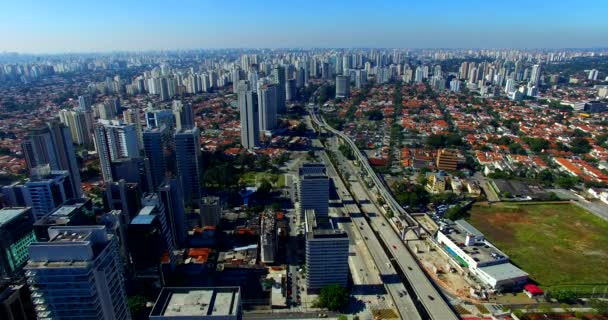 Cable Stayed Bridge World Paulo Brazil South America City Symbol — Stock Video