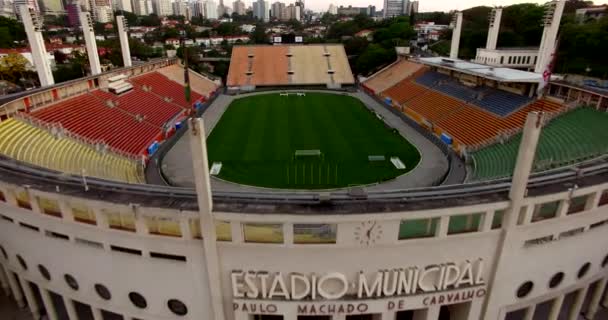 Estadio Pacaembu Sao Paulo Brasil Vídeo Hecho 2016 Nombre Estadio — Vídeo de stock