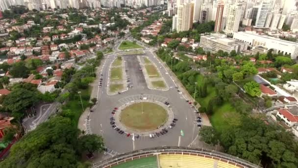 Fútbol Todo Mundo Estadio Pacaembu Sao Paulo Brasil Vídeo Hecho — Vídeo de stock
