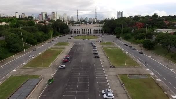 Fútbol Todo Mundo Estadio Pacaembu Sao Paulo Brasil Vídeo Hecho — Vídeos de Stock