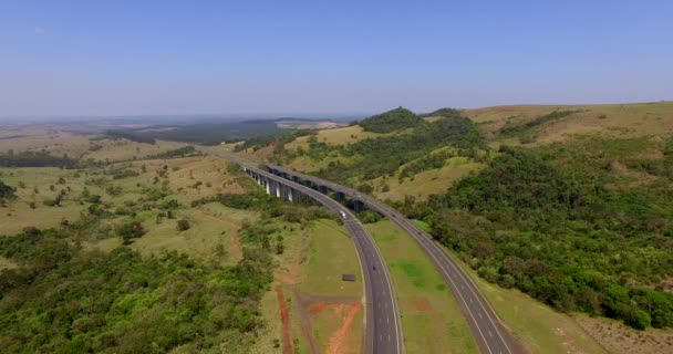 Otoyol Dünya Çapında Otoyol Castelo Branco Sao Paulo Güney Amerika — Stok video