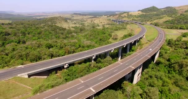 Celém Světě Dálnice Castelo Branco Brazílie Sao Paulo Jižní Amerika — Stock video