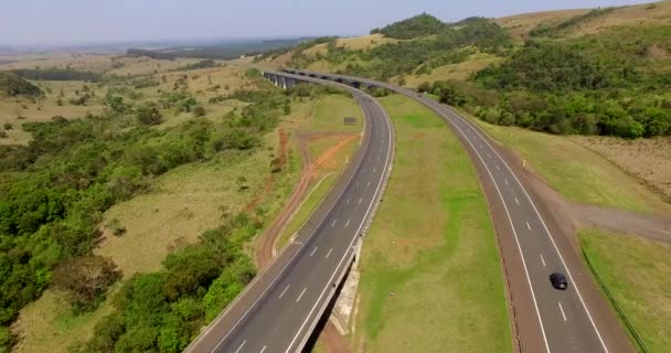 Otoyol Dünya Çapında Otoyol Castelo Branco Sao Paulo Güney Amerika — Stok video