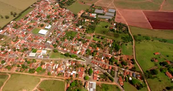 Ciudad Muy Pequeña Distrito Victoriano Botucatu Así Paulo América Del — Vídeo de stock