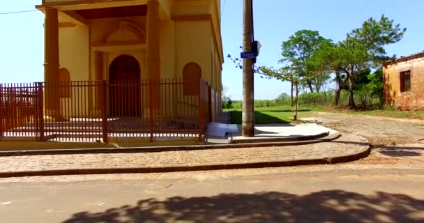 维多利亚 Botucatu 圣保罗 巴西南美洲地区的小天主教教堂 — 图库视频影像