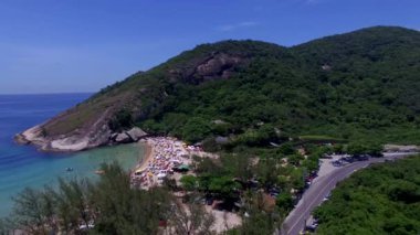 Cennet plaj, güzel plaj, harika dünya etrafında, Grumari beach, Rio de Janeiro, Brezilya, Güney Amerika Brezilya plajlar 