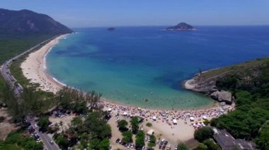 Cennet plaj, güzel plaj, harika dünya etrafında, Grumari beach, Rio de Janeiro, Brezilya, Güney Amerika Brezilya plajlar 