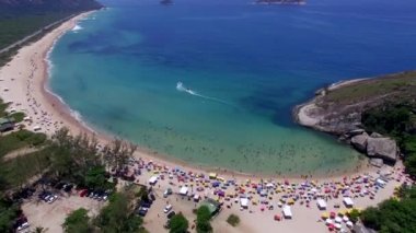 Cennet plaj, güzel plaj, harika dünya etrafında, Grumari beach, Rio de Janeiro, Brezilya, Güney Amerika Brezilya plajlar 