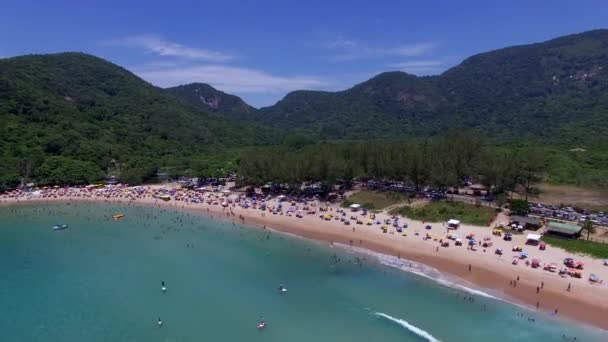 Paradise Beach Beautiful Beach Wonderful Beaches World Grumari Beach Rio — Vídeo de Stock