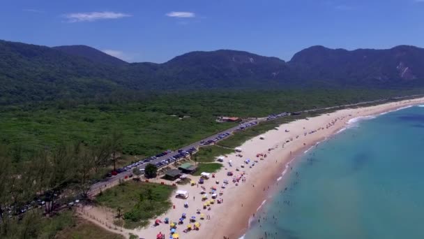 Paradise Beach Piękną Plażę Wspaniałe Plaże Świecie Grumari Beach Rio — Wideo stockowe