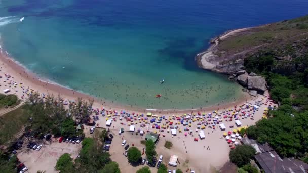 Plage Paradisiaque Belle Plage Merveilleuses Plages Autour Monde Plage Grumari — Video