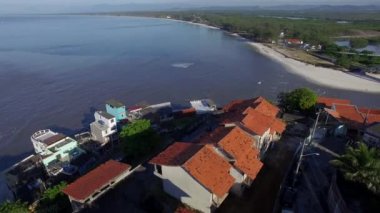 Plajlar ve paradisiacal yerler, dünya, Marambaia Beach Restinga, Rio de Janeiro, Brezilya, Güney America.sandbank Marambaia etrafında harika plajları